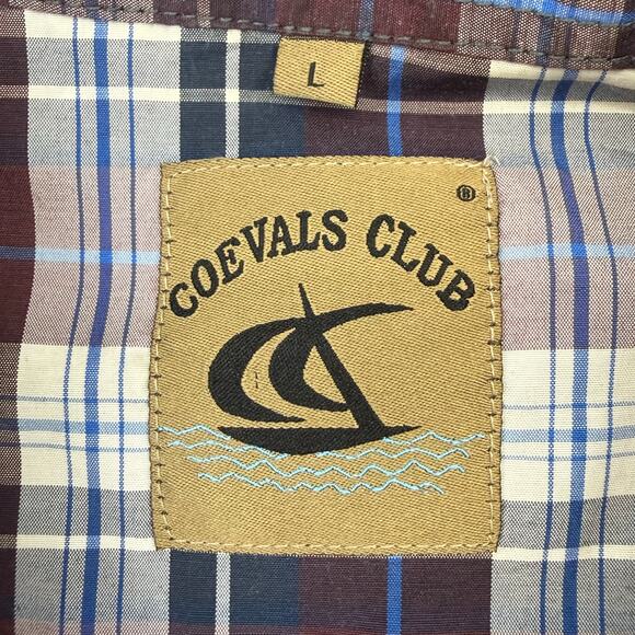 Coevals Club Plaid Pearl Snap Western Shirt Mens Large 44 Chest - Picture 5 of 6